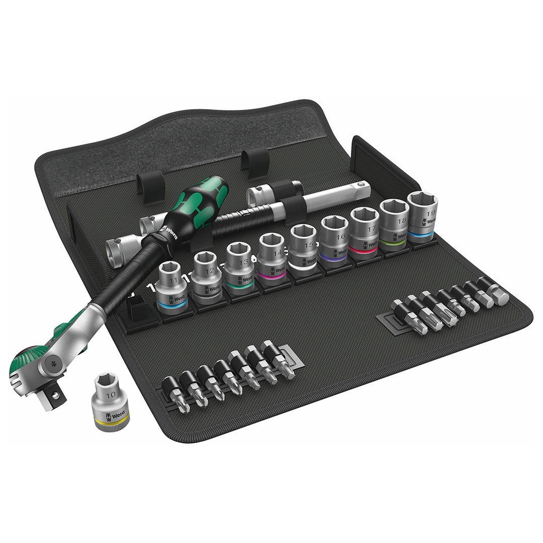 Wera Metric 1/2” Drive Speed Ratchet Set (29-Piece Set)