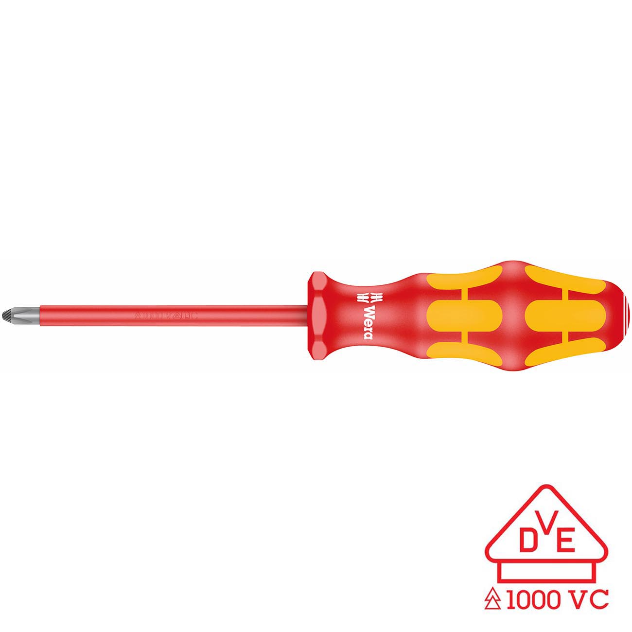 Wera VDE Insulated Screwdriver: PH#3 Phillips