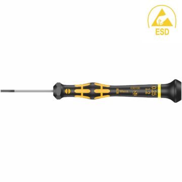 Wera ESD-Safe Kraftform Micro Screwdriver – Slotted 1.2 x 40 mm