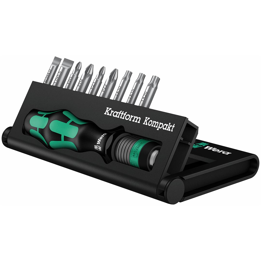 Wera 1/4″ Screwdriver Bit Set and Carrying Case (10 Piece)