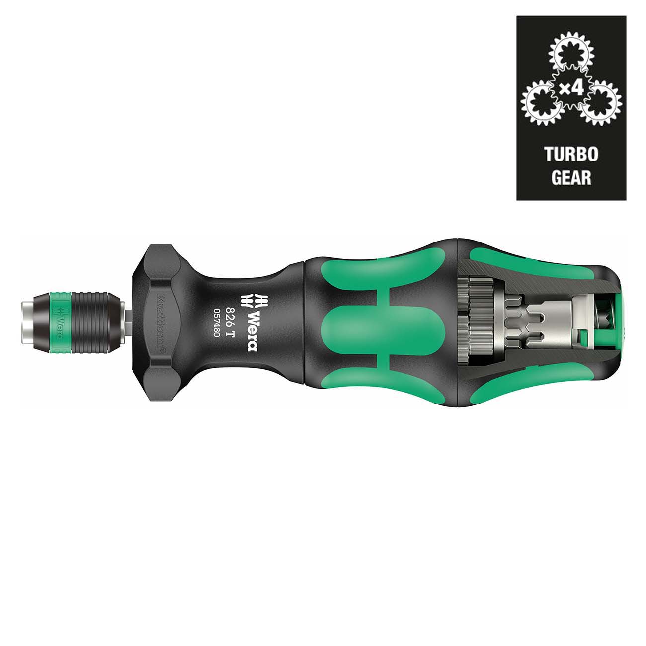 Wera Bit-holding Screwdriver Handle with Rapidaptor Quick-Release (1/4" Bits)