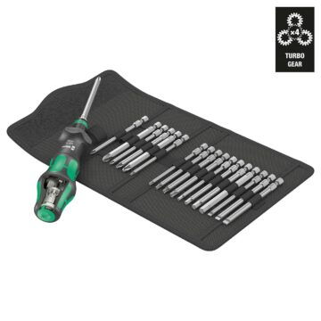 Wera Kompakt Turbo Bit Driver Set - 19 Piece Set