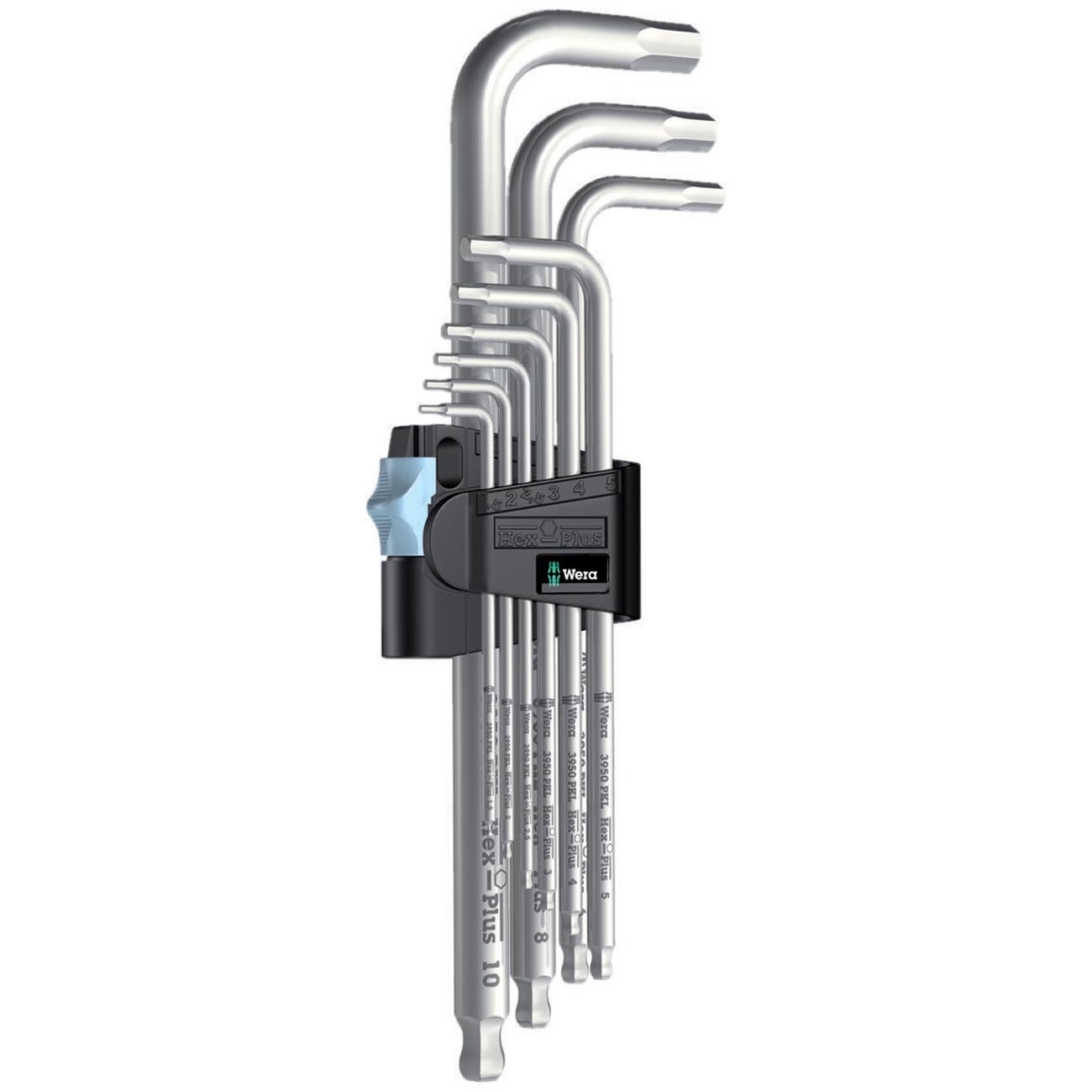 Wera Metric Hex-Plus Stainless Steel L-Key Wrench Set (9-Piece Set)