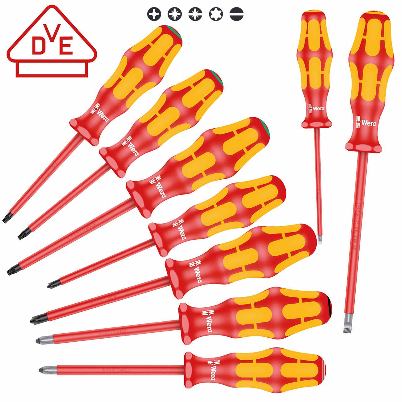 Wera Insulated Screwdriver Set with Lasertip (9 Piece)