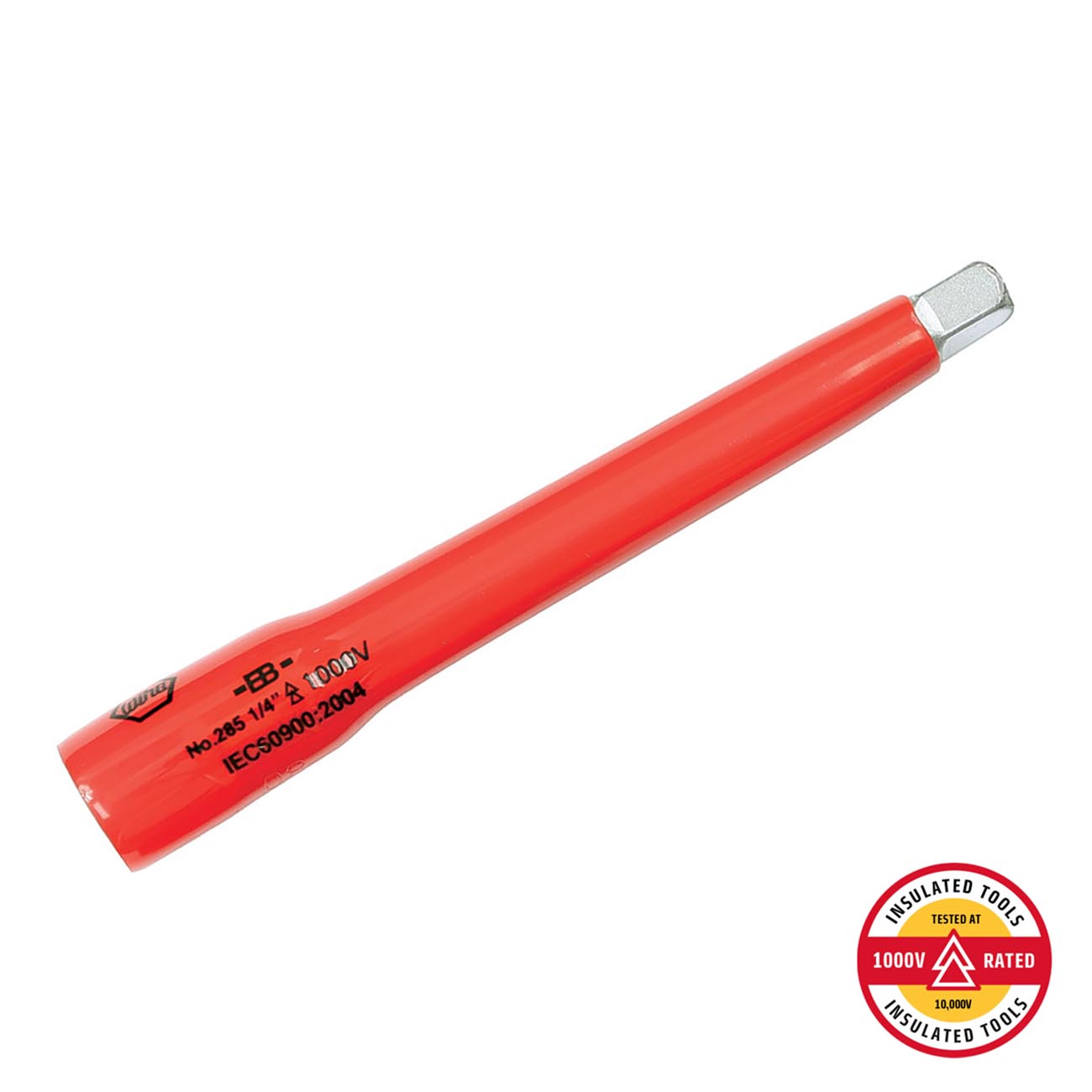 Wiha Insulated 1/4" x 100mm Drive Extension Bar