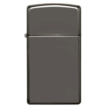 Zippo Windproof Lighter Slim Case Black Ice Finish