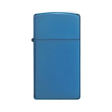 Zippo Windproof Lighter High Polish Blue Slim Case