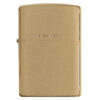 Zippo Windproof Lighter Brushed Brass Finish Classic Case