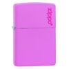Zippo Windproof Lighter Pink Matte with Zippo Logo