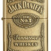 Zippo Windproof Lighter Jack Daniel's® Label-Brass Emblem High Polish Brass