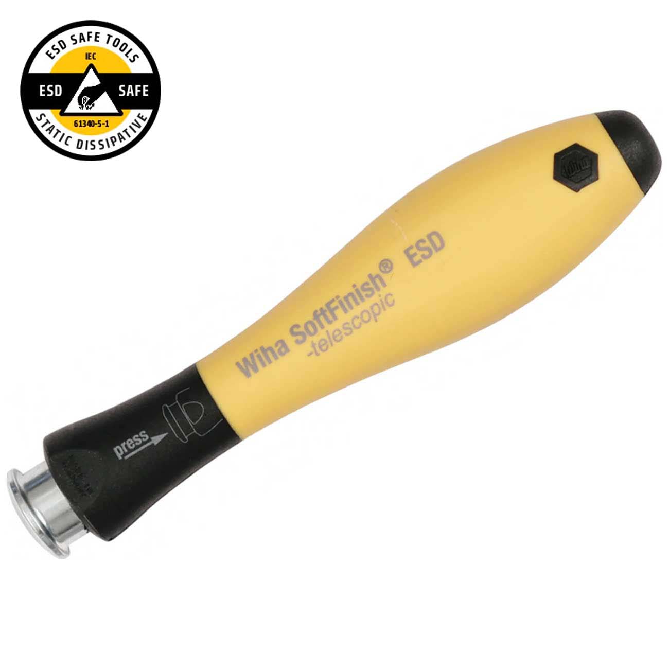 Wiha System 4 ESD Safe Drive-Loc Handle - For All System 4 Interchangeable Blades