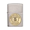 Zippo Windproof Lighter U.S. Air Force Crest Emblem Brushed Chrome