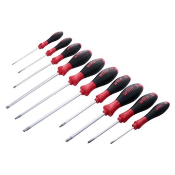 Wiha SoftFinish Slotted/Phillips/Square Screwdriver - 10 Piece Set