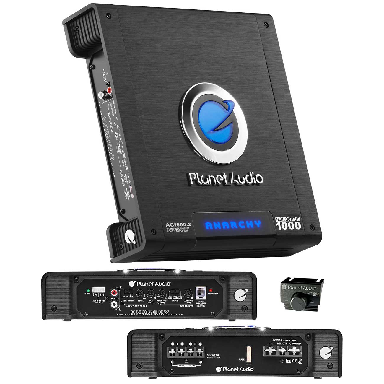 Planet Audio 2 Channel Amplifier 1000W MAX