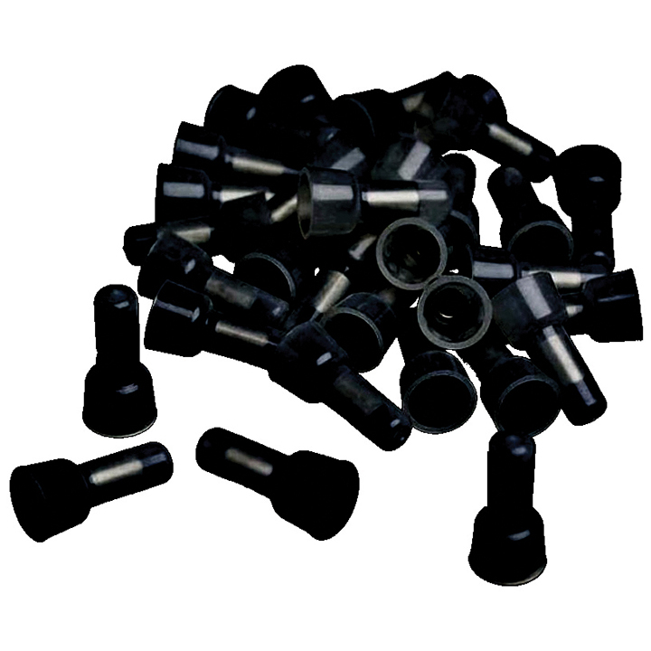 XScorpion Crimp Caps 14/16ga. - Black (100 pack)