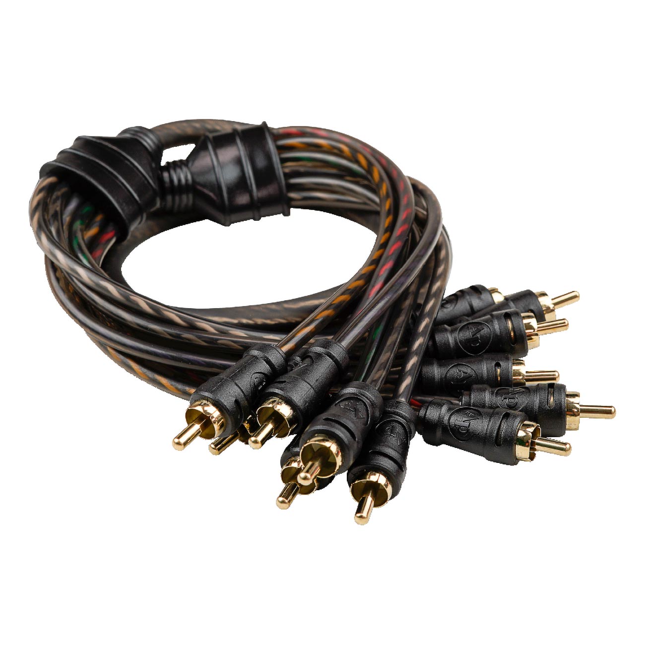 Audiopipe 3FT Length - 6-Channel Interconnect Cable for Car / Motorcycle Audio