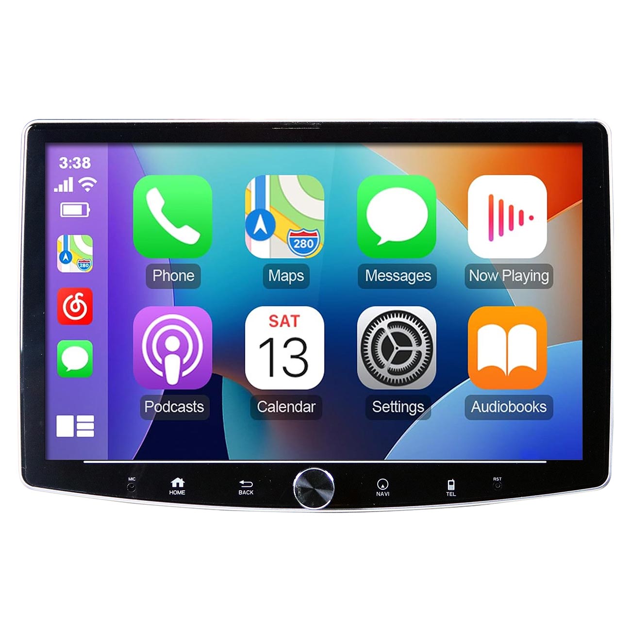 EXtreme Car Audio Single Din 360 Degree Swivel 10.1" AM/FM/BT Wireless CarPlay & Android Auto