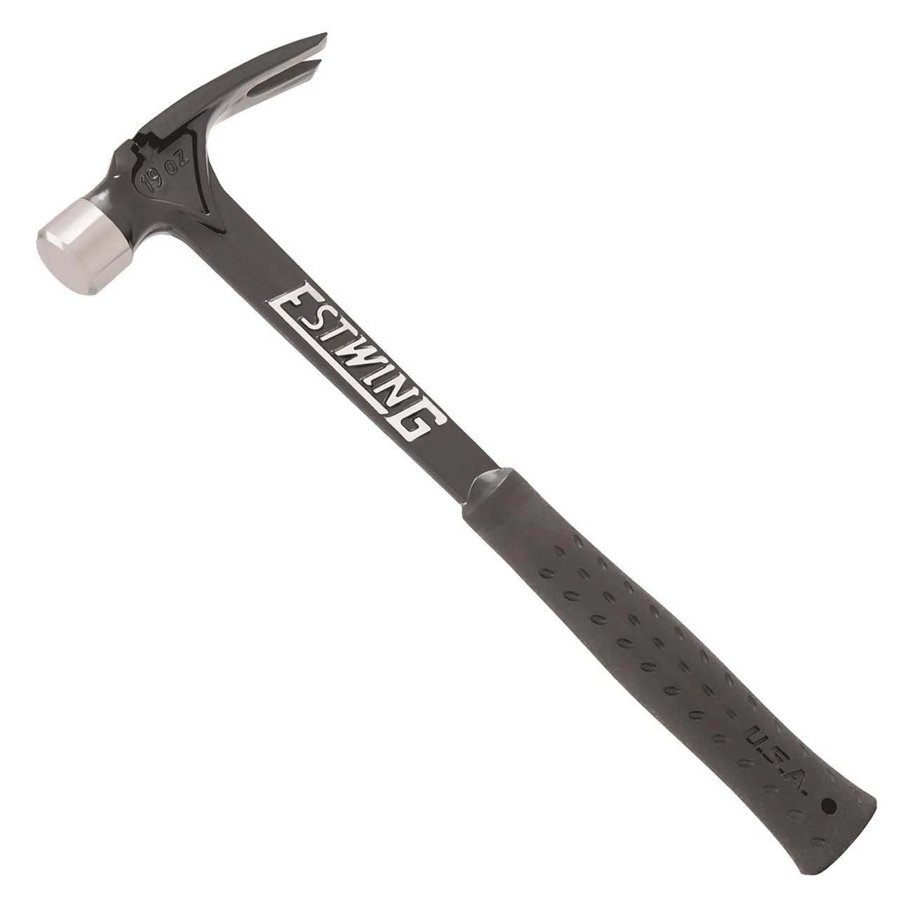 Estwing 19 oz. Ultra Sleek Profile Milled Face Hammer – Black Shock Reduction Grip
