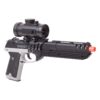 Game Face Single Shot Spring Power Airsoft Pistol with Tactical Casing with Red Dot