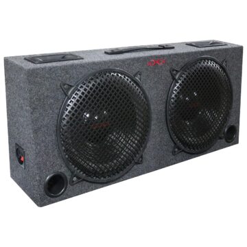 WOOFER BOX DUAL 12" XXX 2-WAY LOADED ANGLE STYLE; 500WATTS