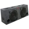 WOOFER BOX DUAL 8" XXX 2-WAY LOADED ANGLE STYLE; 250WATTS