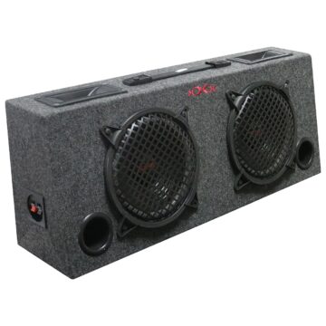 WOOFER BOX DUAL 8" XXX 2-WAY LOADED ANGLE STYLE; 250WATTS
