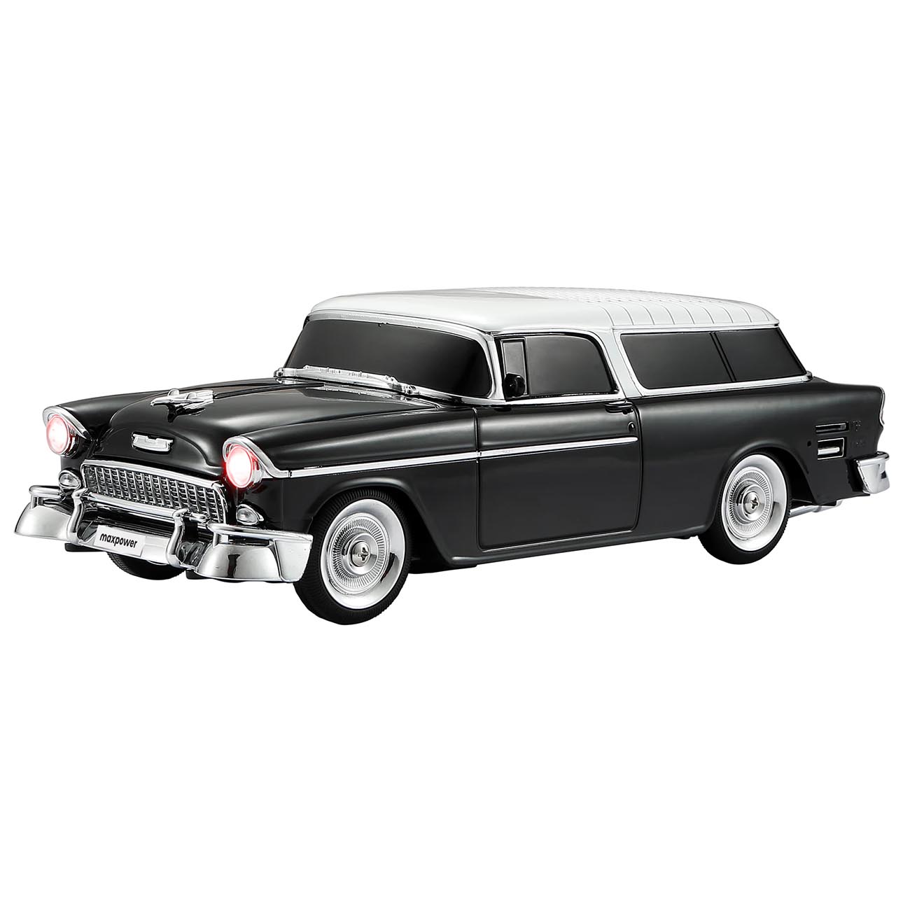 Maxpower Portable Bluetooth Speaker 1955 Black Car Design