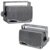 Pyle Marine 2-Way Box Speakers with 3.5” Woofer (Silver)