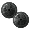 Pyle Marine 6.5” Dual Cone Speakers (Black)