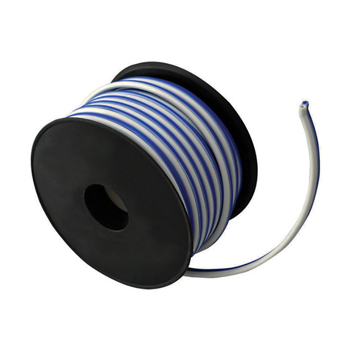 Pyle Marine Speaker Wire 18 Gauge 50 Foot – Blue/White