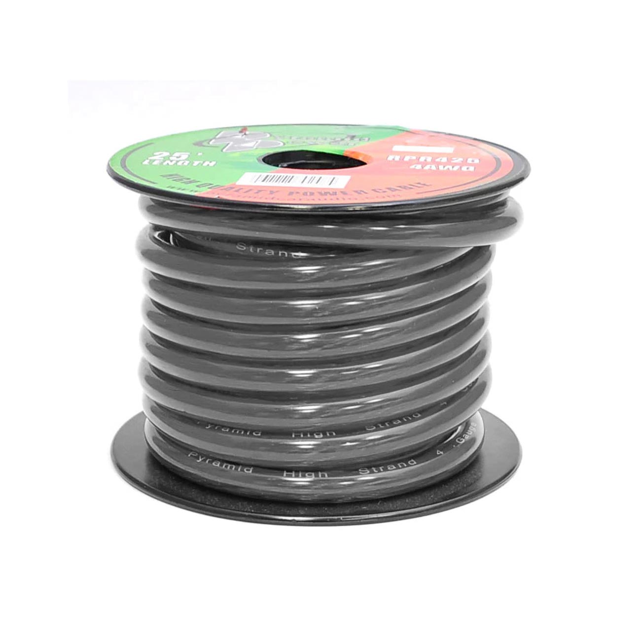 PYRAMID Power Wire 4 Gauge 25 Foot - Black
