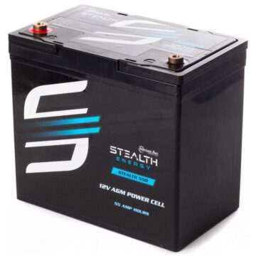 American Bass STEALTH550 Stealth American Bass Battery 12v 55ah Up To 1500 Watt Amplifiers