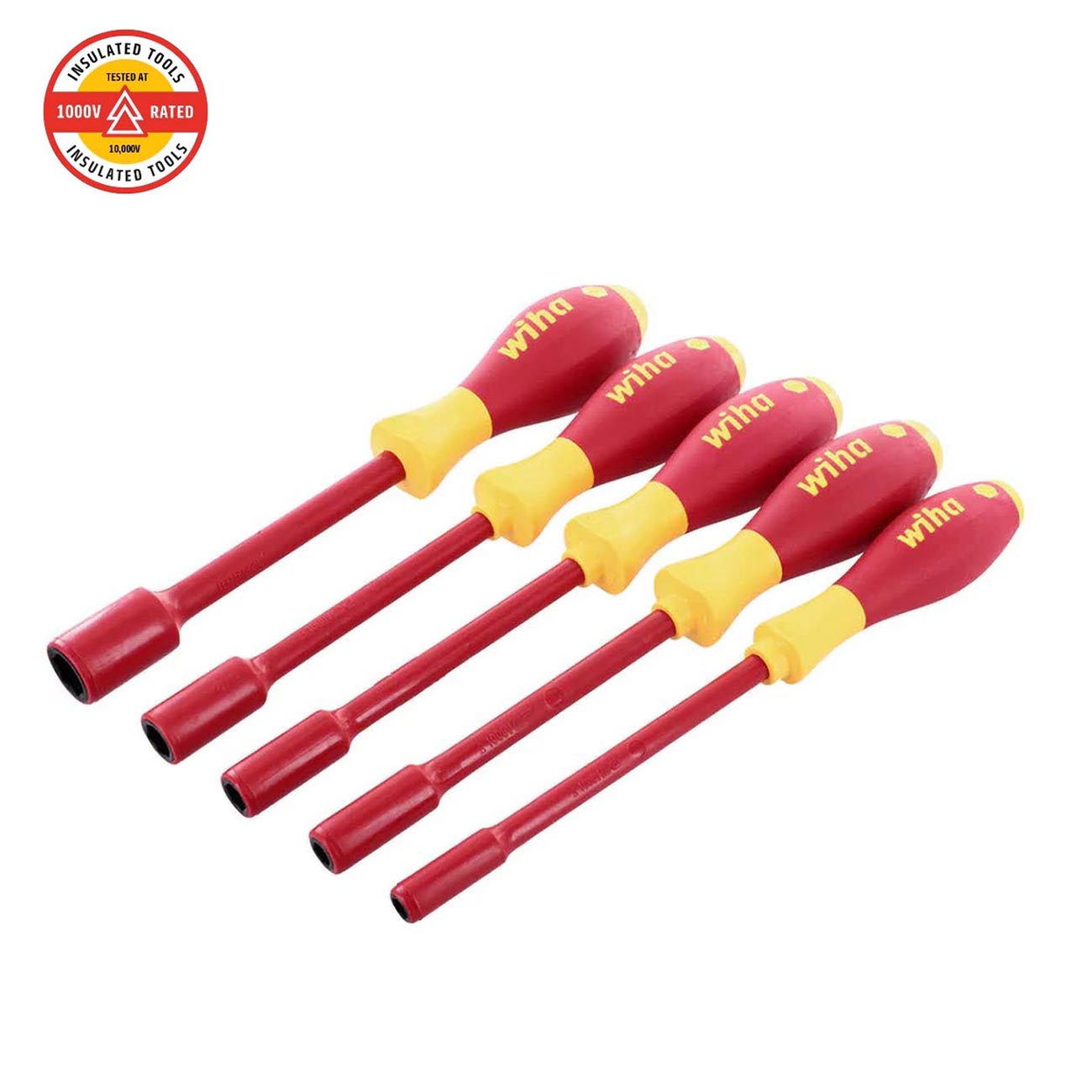WIHA INSUL NUTDRIVR 5PC INCHSET