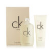 CK ONE 2 PCS SET: 6.7 EAU DE TOILETTE SPRAY + 6.7 SKIN MOISTURIZER