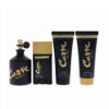 CURVE BLACK 4 PCS SET FOR MEN: 4.2 EAU DE COLOGNE SPRAY + 3.4 AFTER SHAVE BALM + 3.4 SHOWER GEL + 1.7 DEODORANT STICK