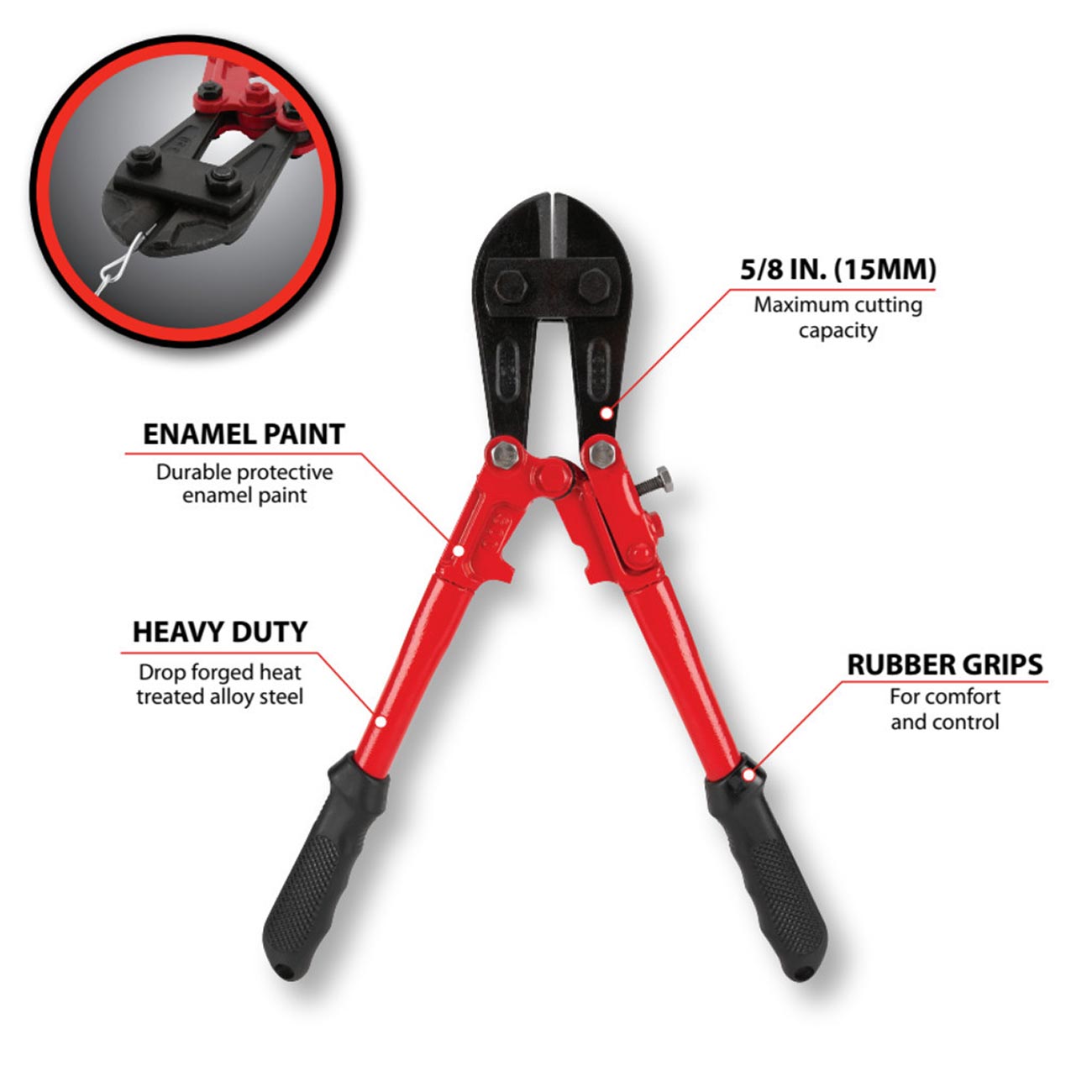 Performance Tool 12" Bolt Cutter - Image 2
