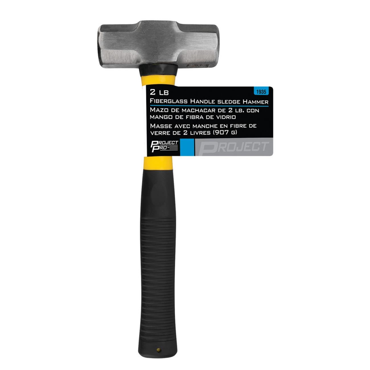 Performance Tool 2lb Fiberglass Handle Sledge Hammer Black - Image 3