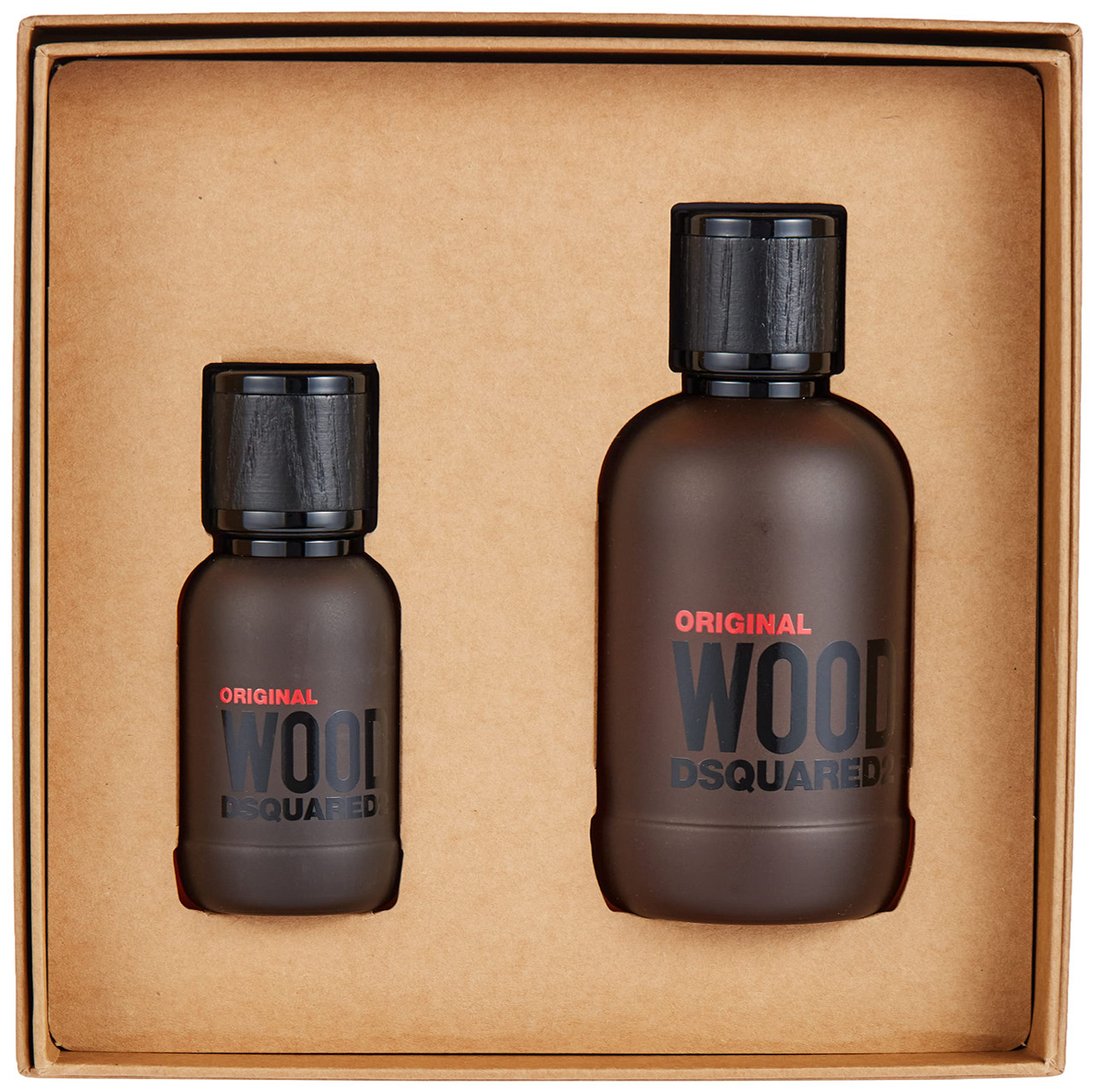 DSQUARED2 ORIGINAL WOOD 2 PCS SET FOR MEN: 3.4 EAU DE PARFUM SPRAY + 1 OZ EAU DE PARFUM SPRAY.