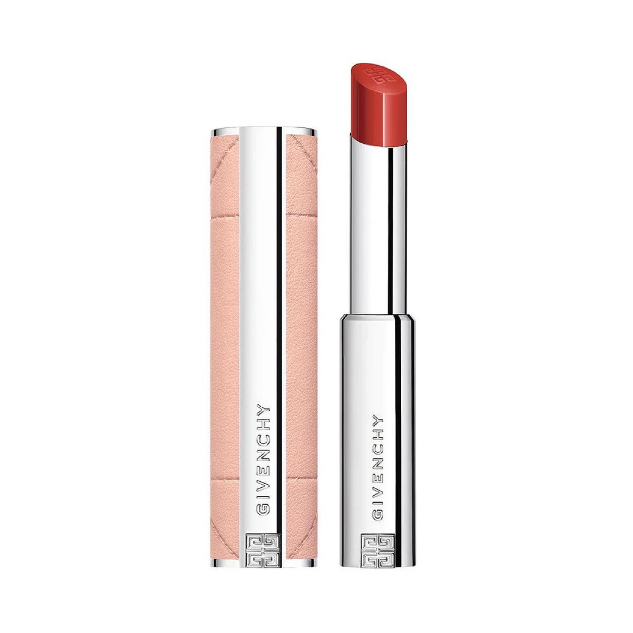 GIVENCHY ROSE PERFECTO SHINE 0.11 SERUM LIPSTICK #332 ICONIC RED