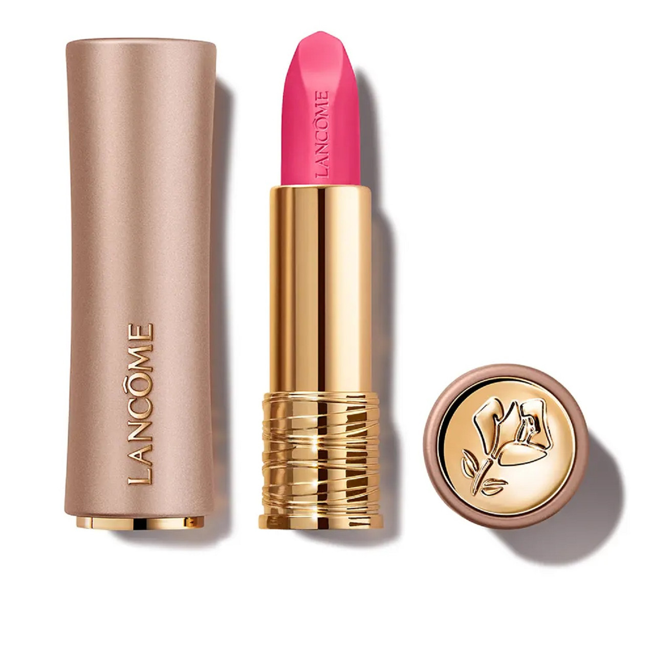 LANCOME L'ABSOLU ROUGE INTIMATTE SOFT MATTE 0.11 LIPSTICK #344 PLUSH ROSE