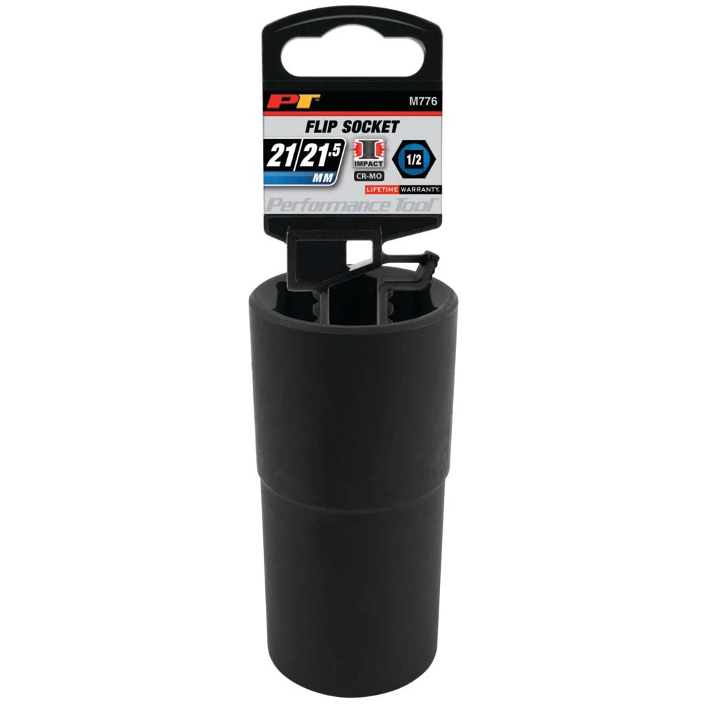 Performance Tool 1/2" Drive 21/21.5Mm Flip Impact Socket - Image 2