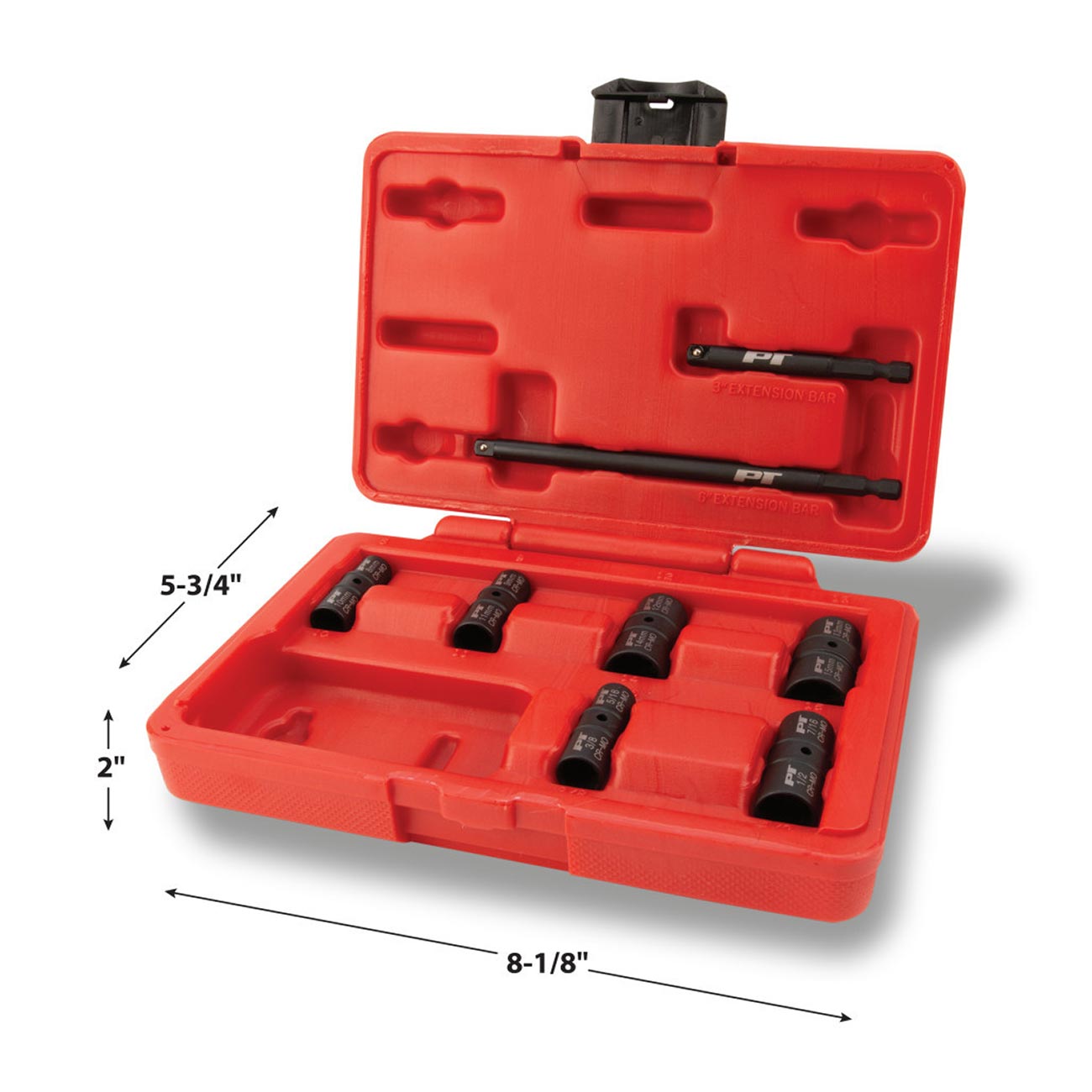 Performance Tool 1/4" Drive Flip Socket Set (8-Piece Set) - Image 2