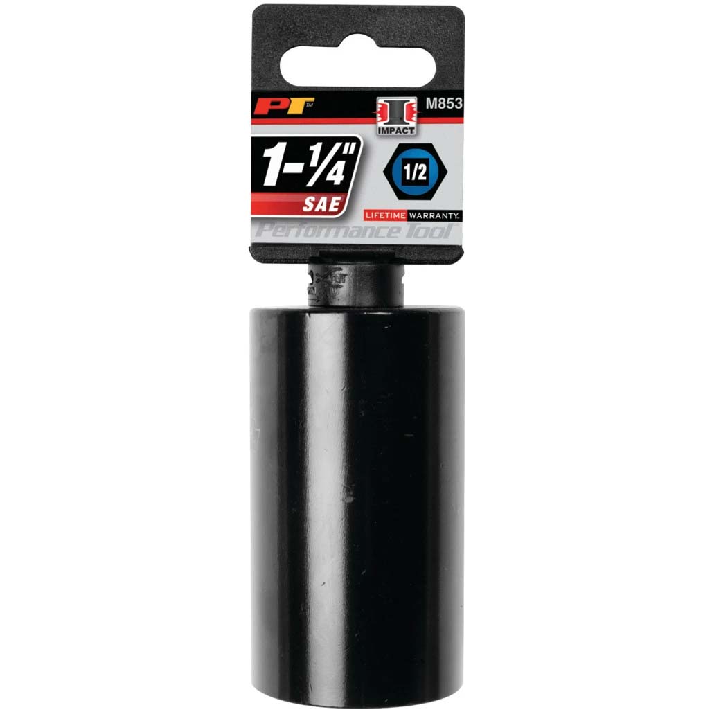 Performance Tool 1/2″ Drive 1-1/4" 6-Point Deep Impact Socket - Image 2