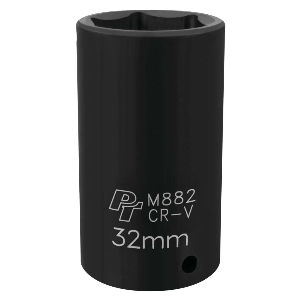Performance Tool 1/2″ Drive 32mm 6-Point Deep Impact Socket