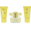 VERSACE YELLOW DIAMOND 3 PCS SET FOR WOMEN: 1.7 EAU DE TOILETTE SPRAY + 1.7 SHOWER GEL + 1.7 BODY LOTION..