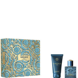 VERSACE EROS 2 PCS SET FOR MEN: 1 OZ EAU DE TOILETTE SPRAY + 1.7 SHOWER GEL