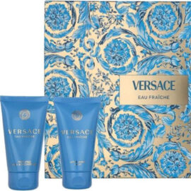 VERSACE EAU FRAICHE 3 PCS SET FOR MEN: 1.7 EAU DE TOILETTE SPRAY + 1.7 SHOWER GEL + 1.7 AFTER SHAVE