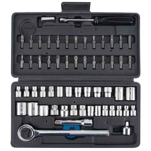 Performance Tool SAE/Metric Socket (1/4" & 3/8" Drive) and Bit Set (60-Piece Set) - Image 2