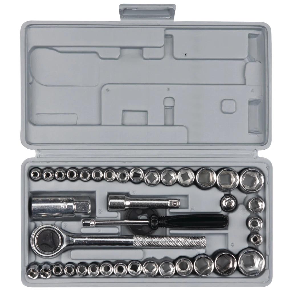 Performance Tool SAE/Metric Socket (1/4" & 3/8" Drive) and Bit Set (40-Piece Set) - Image 3