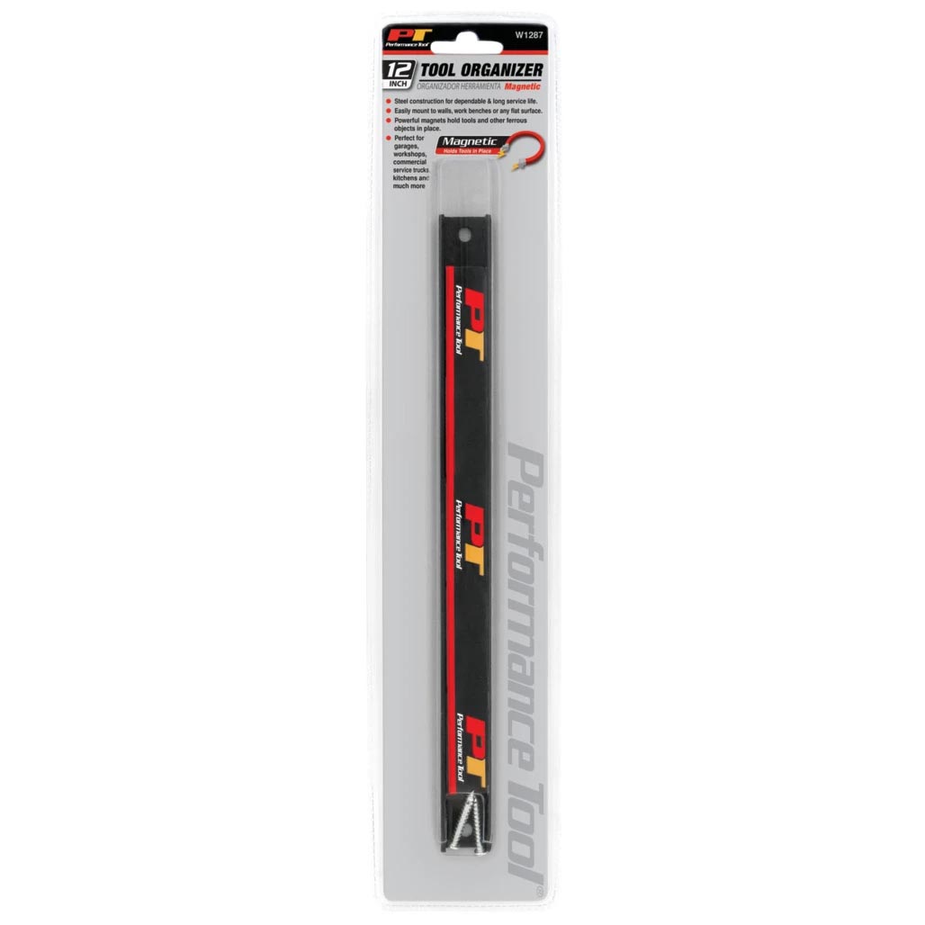 Performance Tool 12 Magnetic Tool Strip Holder Organizer Rack - Image 2